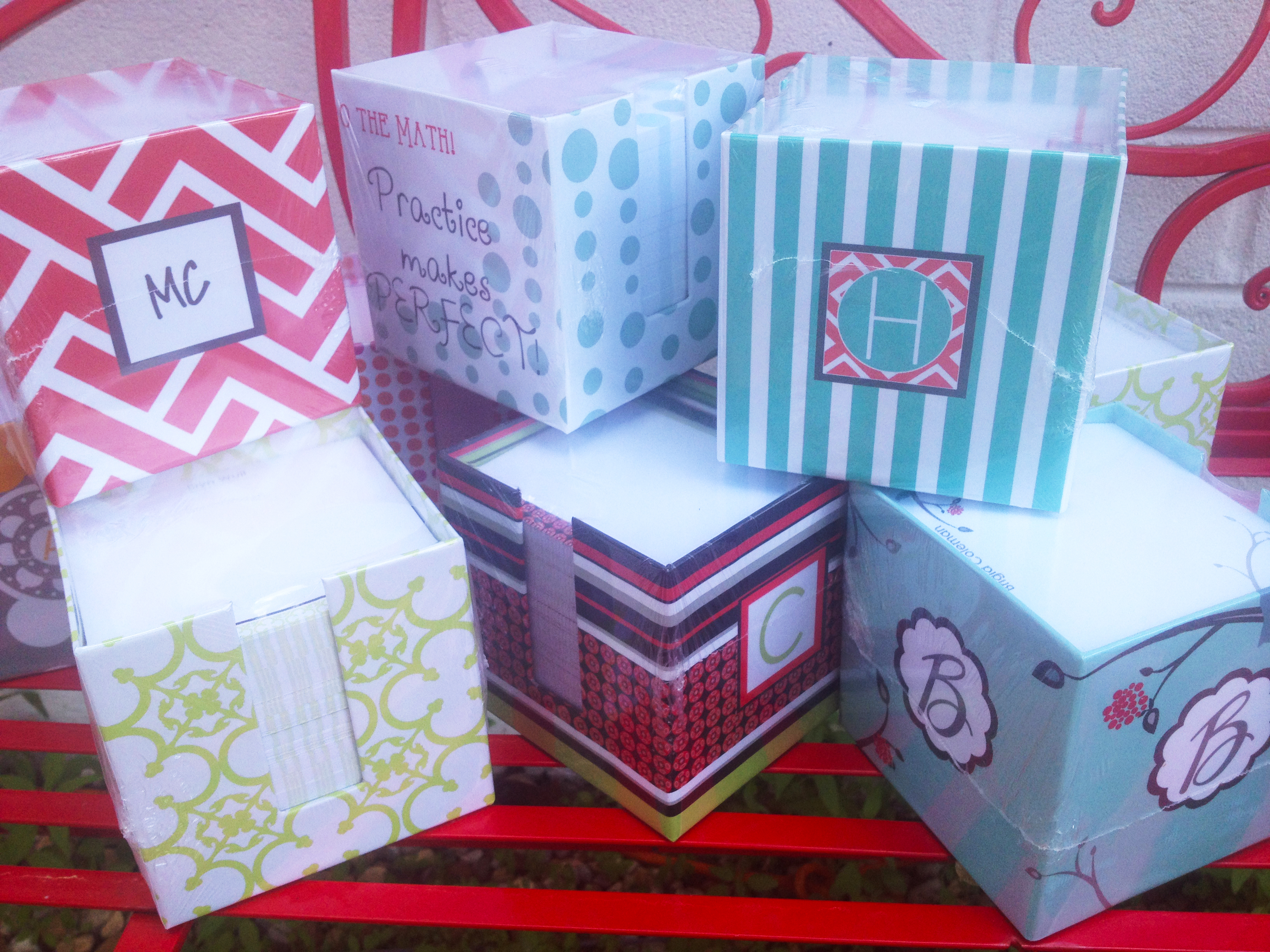 PJ Greetings Personalized Note Cubes